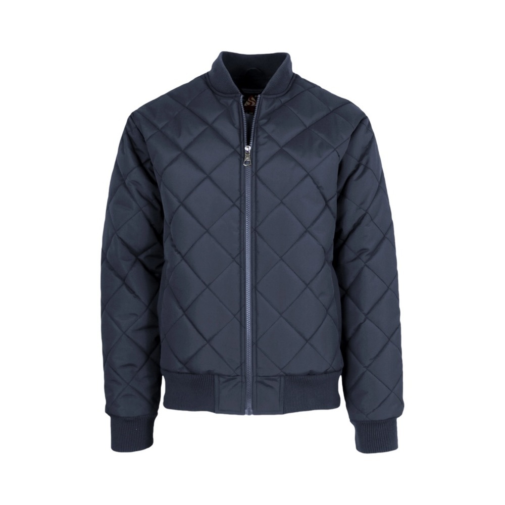 Spire by Galaxy Men's Navy Heavyweight Quilted Bomber Jacket NWT Size XL